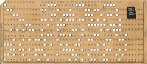Punched Cards: The Evolution of Computing Technology